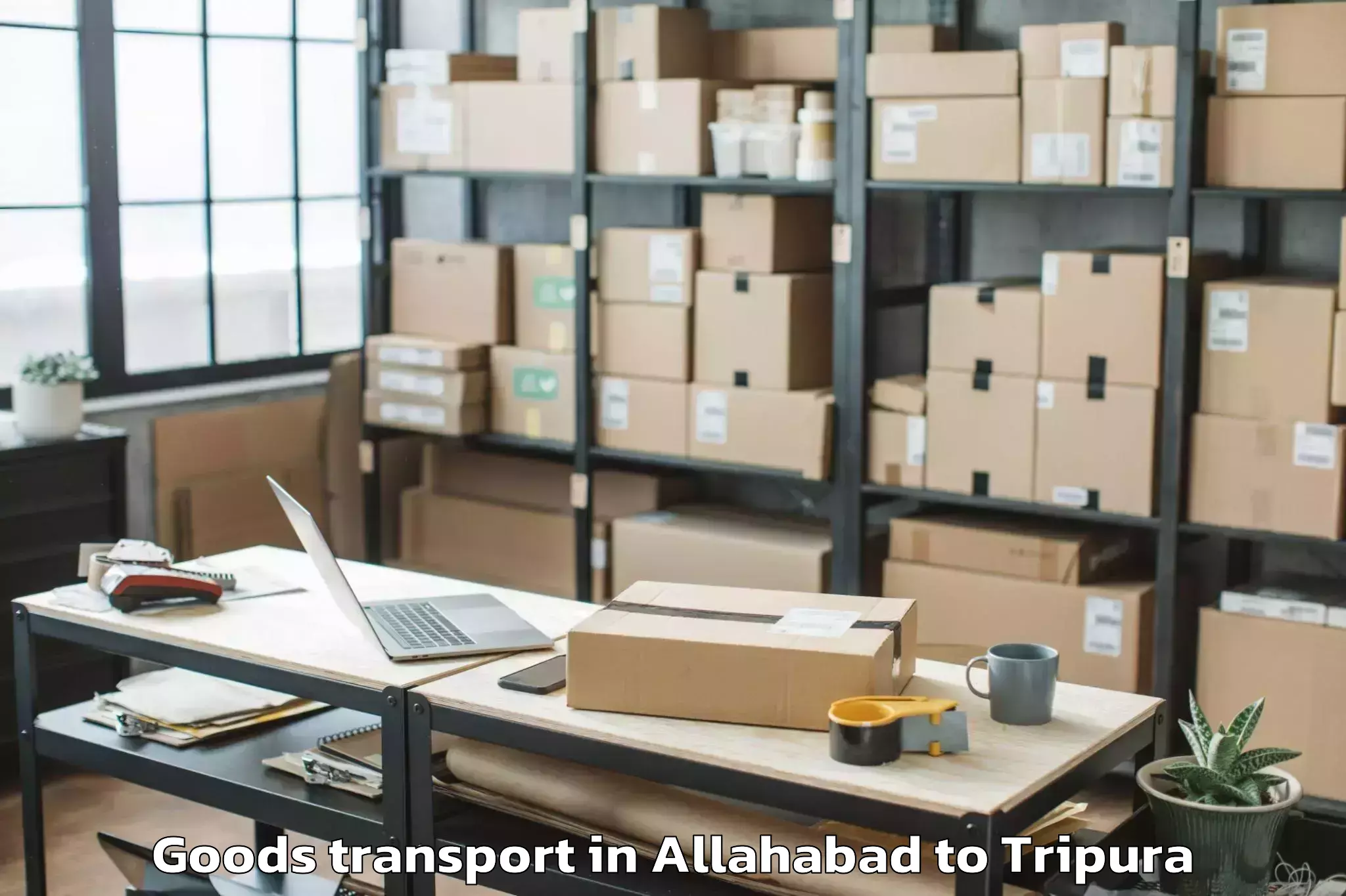 Discover Allahabad to Belonia Goods Transport